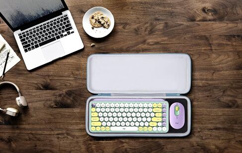 Aenllosi Hard Carrying Case Compatible with Logitech POP Keys Mechanical Wireless Keyboard (Yellow) in Saudi Arabia