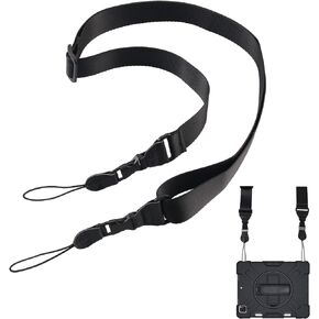 كيكيف حزام كتف قابل للتعديل، حزام رقبة مريح وسريع الفك للايباد، حافظة تابلت وكاميرا وكروسبودي، شنطة الامتعة، اسود، M, أسود in Kuwait