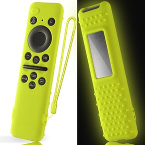 Silicone Cover for 5.59 Inch Samsung BN59-01455a BN59-01432J Samsung Solar Cell Remote Control Cover 2023 8K Neo QLED HDR Smart TV Silicone Case (Glow Green) in Kuwait