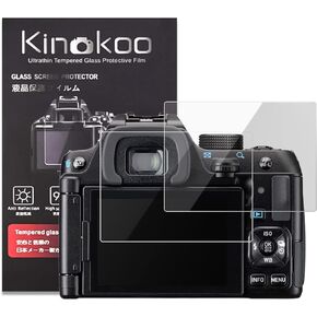 kinokoo Pentax KF Screen Protector, 0.25mm Tempered Glass Film Screen Protector for Pentax KF/K-F Digital Camera Crystal Clear Bubble-free/Anti-scratch(2 pack)