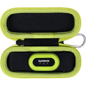 حقيبة حمل صلبة بديلة من Aenllosi متوافقة مع Garmin HRM-Pro Plus، حامل مراقب معدل ضربات القلب بحزام الصدر الممتاز (الجراب فقط) (سحاب أزرق) in Kuwait