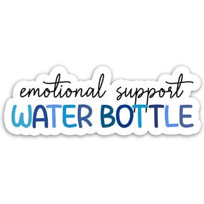 314PI Emotional Support Water Bottle Sticker, Mental Health Awareness Die Cut Stickers Water Assistant for Laptop Phone Case Water Bottle Skateboard, Book Stickers Bookish Stickers for Girls Boys, Kindle Stickers, Reading Gift , Support Sticker, Mental He in Kuwait