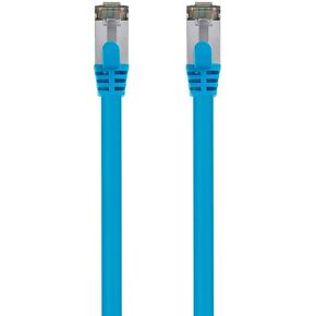 Monoprice Cat8 26AWG S/FTP Ethernet Network Cable - 25 Feet - Blue, 2GHz, 40Gbps, 3dB Headroom, Pure Bare Copper, PVC - Entegrade Series in Kuwait
