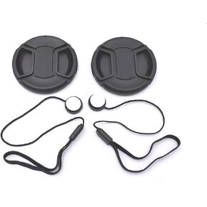 2 عبوة من غطاء عدسة 58 مم مع حارس للعدسات لكاميرا نيكون وكانون وسوني وغيرها من كاميرات DSLR (قرصة مركزية) in Kuwait