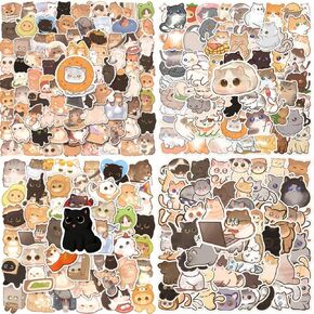 220Pcs Cat Stickers,Cute Cat Stickers for Kids Teens Girls,Vinyl Waterproof Kawaii Cat Stickers for Water Bottles Laptop,Bumper,Skateboard,Computer,Bicycle,Phone,Birthday Party in Kuwait