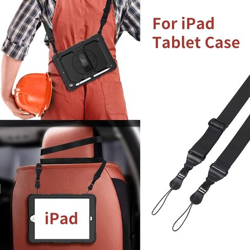 كيكيف حزام كتف قابل للتعديل، حزام رقبة مريح وسريع الفك للايباد، حافظة تابلت وكاميرا وكروسبودي، شنطة الامتعة، اسود، M, أسود in Kuwait