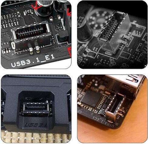 chenyang USB 3.0 19/20Pin to USB 3.1 Type-E Front Panel Header Motherboard Extension Cable Adapter 20cm in Kuwait