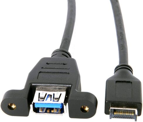 chenyang USB 3.0 19/20Pin to USB 3.1 Type-E Front Panel Header Motherboard Extension Cable Adapter 20cm in Kuwait