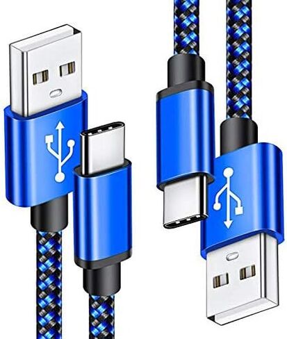 2PACK 6FT C-Type USB Charger Cable 3A Speed USB A to USB C Charging Cord for Samsung Galaxy A01 A10 A10E A11 A20 A21 A20E A20S A21S A30 A30S A50 A51 A70 A71, M21 M31, S20 S10 S10E Plus in Kuwait