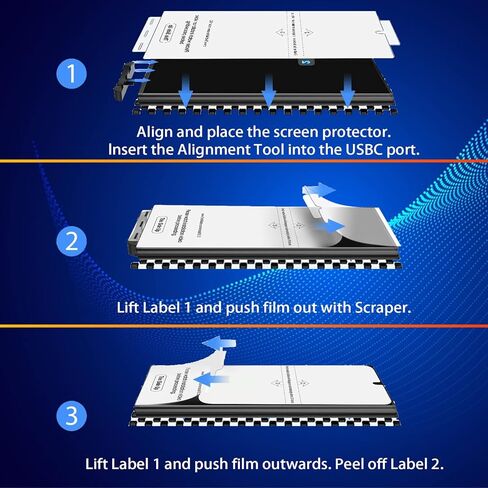 Nbiefuny [3 عبوات] واقي شاشة Samsung Galaxy S22 Ultra، واقي شاشة مرن 6.8 بوصة [ليس زجاجًا] [يدعم بصمة الإصبع] [تغطية كاملة] in Kuwait