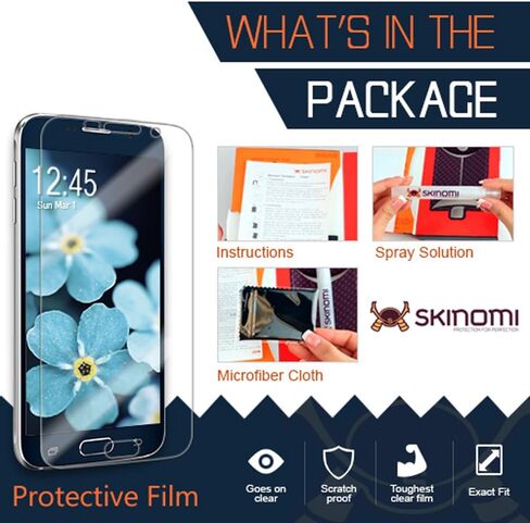 واقي شاشة Skinomi متوافق مع Google Pixel 7a (2-Pack) Clear TechSkin TPU Anti-Bubble HD Film in Kuwait