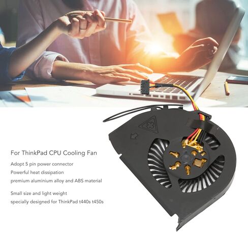 Dpofirs Replacement CPU Cooling Fan for Lenovo ThinkPad T440s T450s, 5 Pin DC 5V 2.25W Laptop Cooling Fan CPU Cooling Fan in Saudi Arabia