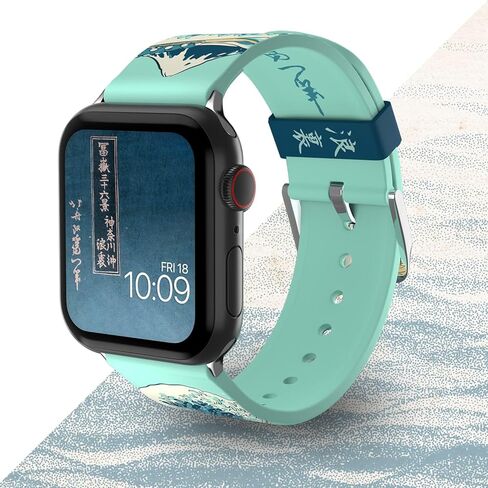 MobyFox Art Series Smartwatch Band Collection - Inspired by the Artist, Compatible with Every Size & Series of Apple Watch (watch not included) - Hokusai The Great Wave in Kuwait