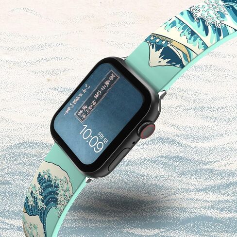 MobyFox Art Series Smartwatch Band Collection - Inspired by the Artist, Compatible with Every Size & Series of Apple Watch (watch not included) - Hokusai The Great Wave in Kuwait