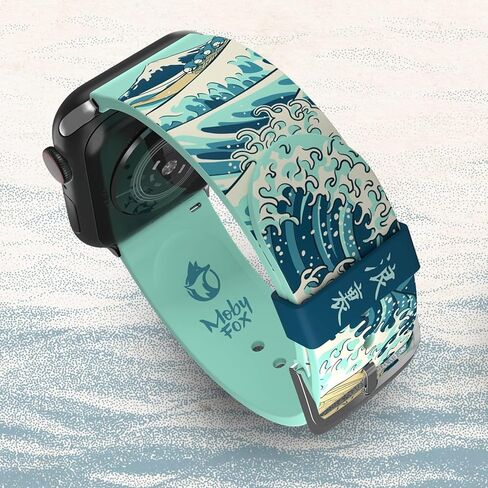 MobyFox Art Series Smartwatch Band Collection - Inspired by the Artist, Compatible with Every Size & Series of Apple Watch (watch not included) - Hokusai The Great Wave in Kuwait