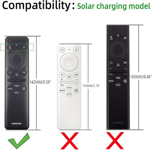 حافظة سيليكون عن بعد لجهاز Samsung TV Remote 2023 موديل BN59-01432a BN59-01432J غطاء جهاز التحكم عن بعد للخلايا الشمسية من سامسونج 2023 8K Neo QLED HDR Smart TV سيليكون (أرجواني) in Kuwait