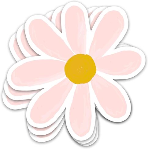 ZURRAM 3PCS Flower 3" Sticker, Vinyl Waterproof Daisy Sticker Decal 3 Inches for Laptop Water Bottle Hydro Flask in Kuwait