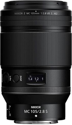 عدسة Nikon NIKKOR Z MC مقاس 105 مم f/2.8 VR S، حزمة مع طقم مرشح ProOptic مقاس 62 مم، وحافظة عدسة ناعمة، ومنظف العدسات، ومجموعة التنظيف، وحزام غطاء العدسة العالمي in Kuwait