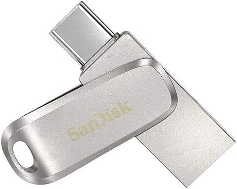 SanDisk Ultra Dual Drive Luxe USB Type-C 64GB Flash Drive for Microsoft Lenovo Yoga, Surface Pro 7, Galaxy Book Pro 2-in-1 Laptops (SDDDC4-064G-G46) Bundle with (1) Everything But Stromboli Lanyard in Saudi Arabia