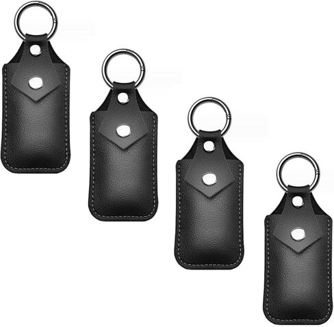 ZX-ZHUOXI 4 قطع حافظة تخزين USB جلدية، غطاء حماية USB مع سلسلة مفاتيح، حافظة محرك فلاش USB لمحرك فلاش USB، علقها على حقيبة الظهر، حقيبة، حقيبة، مفتاح، حقيبة مدرسية in Kuwait