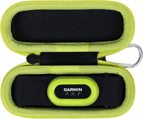 حقيبة حمل صلبة بديلة من Aenllosi متوافقة مع Garmin HRM-Pro Plus، حامل مراقب معدل ضربات القلب بحزام الصدر الممتاز (الجراب فقط) (سحاب أزرق) in Kuwait