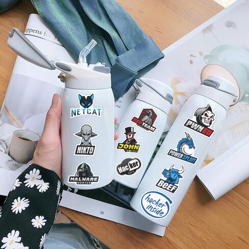Cool Hacker Computer Stickers for Teen, Developer Laptop Waterproof Vinyl Water Bottle Notebook Car Skateboard Motorcycle Bicycle Luggage Guitar Bike Decal 50pcs Pack in Kuwait