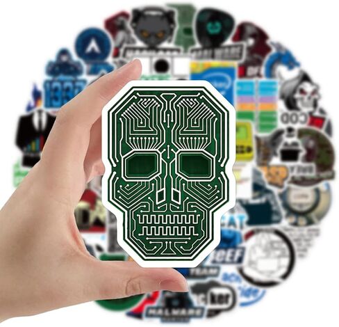 Cool Hacker Computer Stickers for Teen, Developer Laptop Waterproof Vinyl Water Bottle Notebook Car Skateboard Motorcycle Bicycle Luggage Guitar Bike Decal 50pcs Pack in Kuwait