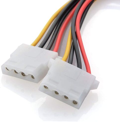 ANRANK SC1504AK SATA 15-Pin ذكر إلى مزدوج موليكس 4-Pin IDE HDD أنثى كابل محول الطاقة in Kuwait