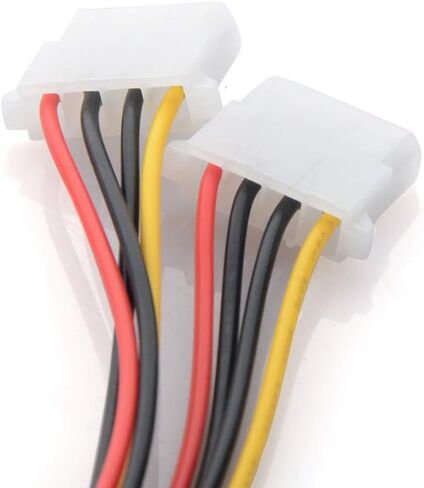 ANRANK SC1504AK SATA 15-Pin ذكر إلى مزدوج موليكس 4-Pin IDE HDD أنثى كابل محول الطاقة in Kuwait