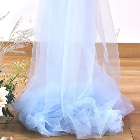 White Tulle Backdrop Curtain for Parties Wedding 10ft x 8ft Sheer Backdrop Curtains for Bridal Shower Birthday Party Baby Shower Ceiling Drapes Christmas Photo Decorations 2 Panels 5ft x 8ft in Kuwait
