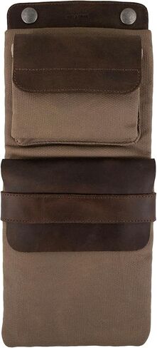Hide & Drink, Vintage Sleeve Compatible with Magic Keyboard and Trackpad Handmade from Waxed Canvas and Full Grain Leather - Fatigue in Saudi Arabia