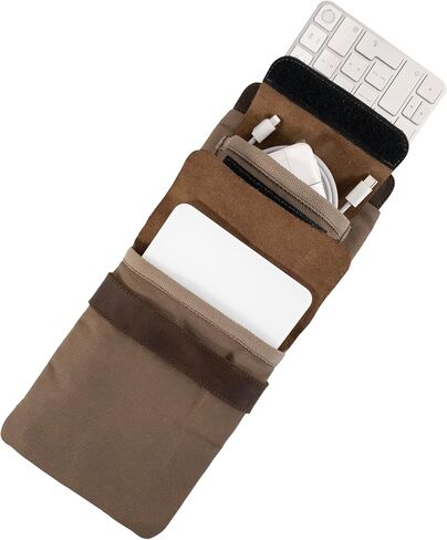 Hide & Drink, Vintage Sleeve Compatible with Magic Keyboard and Trackpad Handmade from Waxed Canvas and Full Grain Leather - Fatigue in Saudi Arabia