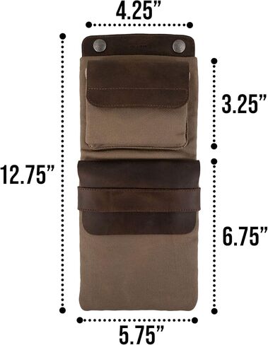 Hide & Drink, Vintage Sleeve Compatible with Magic Keyboard and Trackpad Handmade from Waxed Canvas and Full Grain Leather - Fatigue in Saudi Arabia