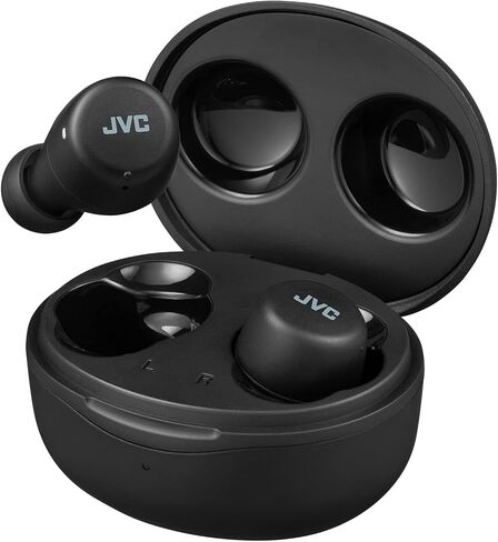 JVC سماعات اذن جامي ميني ترو لاسلكية HAA5T، بلوتوث 5.1، مقاومة للماء (IPX4)، عمر بطارية طويل (حتى 15 ساعة) (اسود) in Saudi Arabia