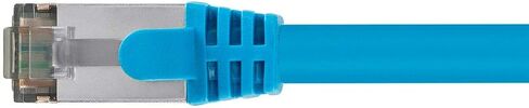 Monoprice Cat8 26AWG S/FTP Ethernet Network Cable - 25 Feet - Blue, 2GHz, 40Gbps, 3dB Headroom, Pure Bare Copper, PVC - Entegrade Series in Kuwait