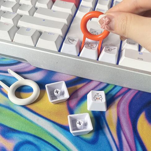 بريلا اغطية مفاتيح لطيفة للكيبورد الميكانيكية - ارتفاع R1 - مادة ABS - 4 قطع اغطية بديلة لمفاتيح الاسهم وجميع مفاتيح ار 1 بتصميم مخالب القطط مع اداة سحب اغطية مفاتيح مجانية in Kuwait