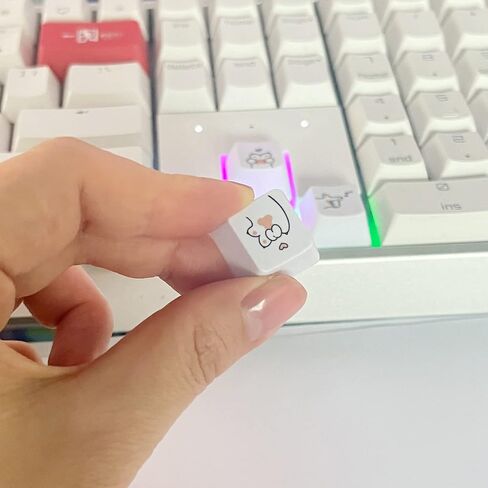 بريلا اغطية مفاتيح لطيفة للكيبورد الميكانيكية - ارتفاع R1 - مادة ABS - 4 قطع اغطية بديلة لمفاتيح الاسهم وجميع مفاتيح ار 1 بتصميم مخالب القطط مع اداة سحب اغطية مفاتيح مجانية in Kuwait