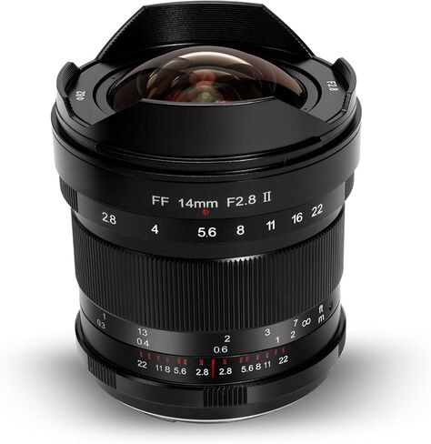 عدسة يدوية بزاوية عريضة للغاية مقاس 14 مم F2.8 II من Pergear، متوافقة مع كاميرات Canon ذات الإطار الكامل EOS-R بدون مرآة EOS R RP R5 R6 R7 in Kuwait