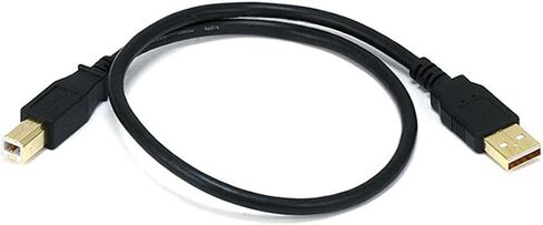 مونو برايس كيبل USB نوع ايه الى USB نوع بي 2.0 - 1.5 قدم - اسود (عبوة من 3 قطع) 28/24AWG، موصلات مطلية بالذهب، للطابعات والماسحات الضوئية والأجهزة الطرفية الاخرى in Saudi Arabia