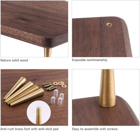 CRAFT KITTIES Wood Riser Monitor Stand with USB Ports Computer Stand w/Slot for Tablet & Cellphone Computer Riser w/Big Storage, Dual Monitor Riser for PC, Computer, Laptop, Printer in Kuwait