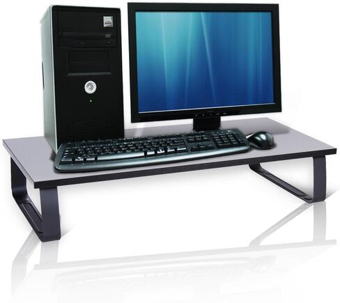 حامل كمبيوتر محمول من Pyle - شاشة مكتب محمولة مضادة للانزلاق مقاس 4.7 بوصة أو رافعة محطة عمل مكتب الكمبيوتر مع تصميم صينية مريحة ومحاذاة مستوى موحد لأجهزة الكمبيوتر الشخصية أو المكتب (PDRIS01) in Kuwait