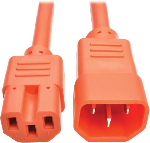 Tripp Lite Heavy Duty Computer Power Cord C14 to C15, 15A, 14 AWG, IEC-320-C14 to IEC-320-C15, 6 Feet / 1.83 Meters, (P018-006) in Kuwait