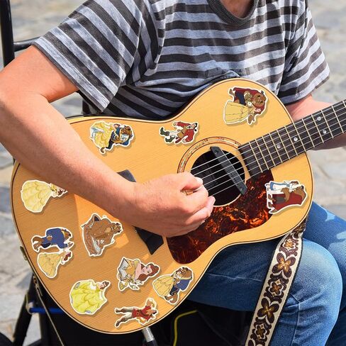 Axlksia 100Pcs Beauty and the Beast Stickers, Cute Stickers for Water Bottles, Laptop, Kindle, Computer, Cars, Reusable Vinyl Stickers and Decals for Teens Gift, Stickers for Kids, Stickers for Adults in Kuwait