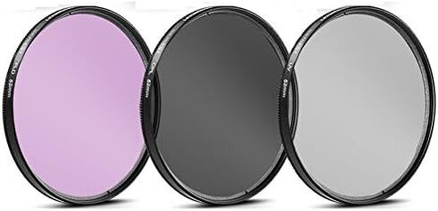 52MM 7PC Filter Set for NIKKOR AF-S DX 35mm f/1.8G Lens, Z 40mm f/2, Canon EOS R10 with 18-45mm, EF-S 24mm f/2.8 Lens - Includes 3 PC Filter Kit (UV-CPL-FLD) and 4PC Close Up Filter Set (+1+2+4+10) in Saudi Arabia