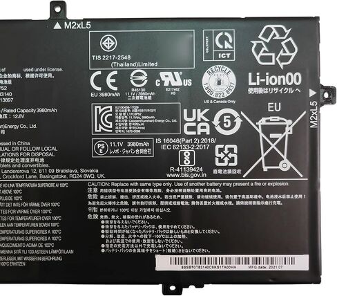 IZKROR L17C3P52 45Wh 4120mAh Battery Replacement for Lenovo ThinkPad L480 L490 L580 L590 L14 L15 L14 Gen 2 L15 Gen 2 Series SB10K97613 01AV466 SB10T83140 5B10W13897 L17L3P52 L17M3P53 L17M3P54 11.1V in Saudi Arabia