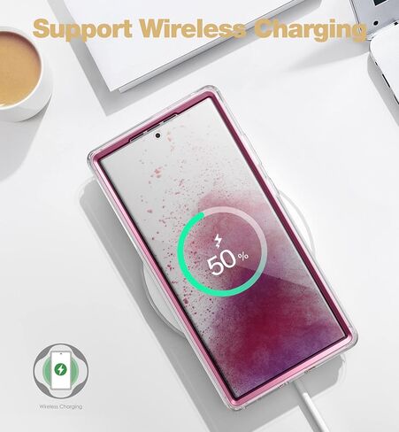 حافظة SURITCH لهاتف Samsung Galaxy S23 Ultra، [واقي شاشة مدمج] [حماية مزدوجة الطبقة] غطاء هاتف متين مقاوم للصدمات لهاتف Samsung S23 Ultra 6.8 بوصة - أرجواني نقي in Saudi Arabia