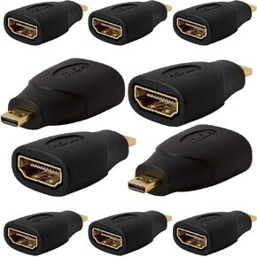 Cmple - [10 Pack] HDMI Female to HDMI Female Extender HDMI Port Saver Swivel Adapter, Female to Female HDMI Extension in Kuwait