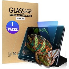 واقي شاشة KUAELEN لجهاز iPad 9th 8th 7th Generation، مضاد للضوء الأزرق 10.2 بوصة، طبقة من الزجاج المقوى، قلم Apple / مقاوم للخدش [عبوة واحدة] in Kuwait