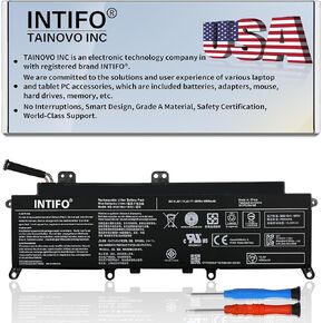 بطارية الكمبيوتر المحمول INTIFO 48Wh PA5278U-1BRS المتوافقة مع Toshiba Portege X30-D X30-E X30-F Tecra X40-D X40-E X40-F Series Notebook [11.4V 4080mAh 3-Cell] in Kuwait