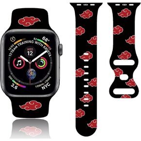 TZNUOUIE Anime Watch Band Compatible with Watch Bands 38mm 40mm 41mm 42mm 44mm 45mm 49mm,Cartoon Soft Silicone Replacement Sport Strap for Watch All Series 9 8 7 6 5 4 3 2 1 SE,Gift for Boys Girls in Kuwait